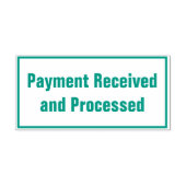 Tampon Auto-encreur "Paiement reçu et traité" minimal (Design)