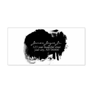 Tampon Auto-encreur Paint Spot Modern Style Adresse de retour