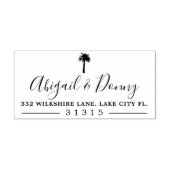 Tampon Auto-encreur Palm Dusty | Plage Mariage à thème Stam autoportan (Design)