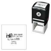 Tampon Auto-encreur Panda (En situation)