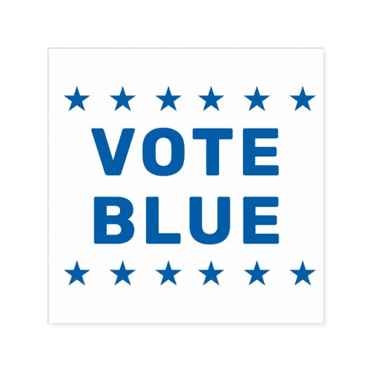 Tampon Auto-encreur Panneau bleu Vote (Design)