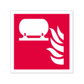 Tampon Auto-encreur Panneau de sécurité d'installation d'un extincteur (Design)