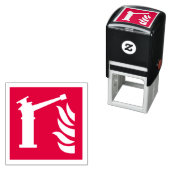 Tampon Auto-encreur Panneau de sécurité du moniteur d'incendie (En situation)