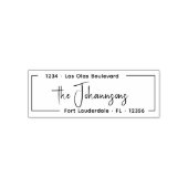 Tampon Auto-encreur Papier à Lettre Élégant et Raffiné pour la Famille (Design)