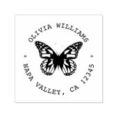 Tampon Auto-encreur Papillon Monarque, Timbre D'Adresse Personnalisé (Design)