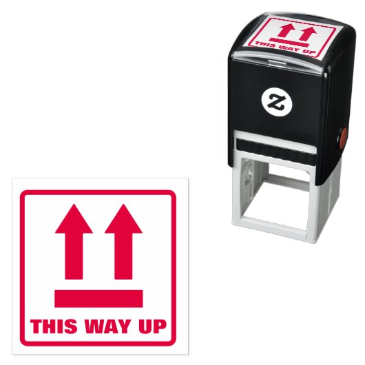 Tampon Auto-encreur Par ici (En situation)