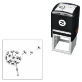 Tampon Auto-encreur Parachutes de Dandelion (En situation)