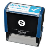 Tampon Auto-encreur "Parfait à 100% !" + Nom de l'éducateur Timbre en  (Produit)