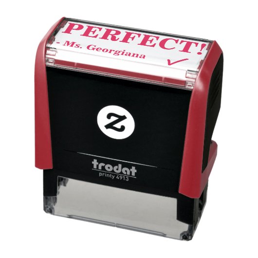 Tampon Auto-encreur "PARFAIT !" Timbre en caoutchouc de classement d'a (Produit)
