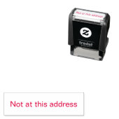 Tampon Auto-encreur Pas à cette adresse (En situation)
