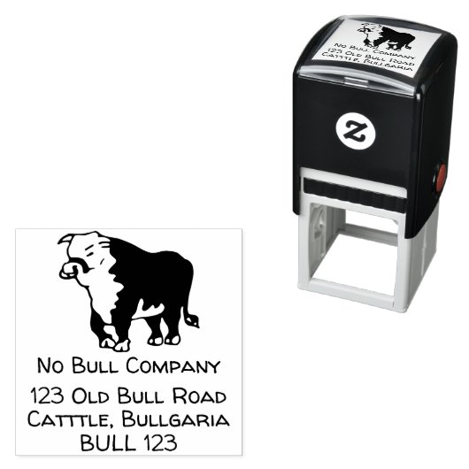 Tampon Auto-encreur Pas de Bull (En situation)