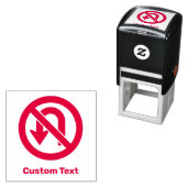 Tampon Auto-encreur Pas de signe à demi-tour (En situation)