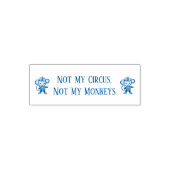 Tampon Auto-encreur Pas Mon Cirque Pas Mes Singes Double Singe (Design)