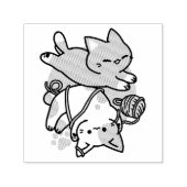 Tampon Auto-encreur Paws and Play – Adorable Cat Illustration (Design)