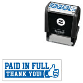 Tampon Auto-encreur Payé dans les pouces entiers! PERSONNALISÉ (En situation)