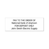 Tampon Auto-encreur Payer À L'Ordre Du Timbre Personnalisable Autocoll (Design)