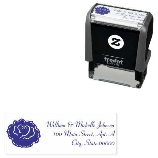 Tampon Auto-encreur Pays Garden Mariage auto-Inking Adresse Timbre (En situation)