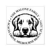 Tampon Auto-encreur Peeking Labrador Chiot Thème personnalisé (Design)