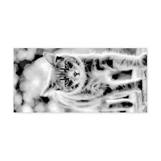 Tampon Auto-encreur Peinture de chat (Design)