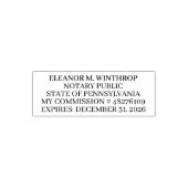 Tampon Auto-encreur Pennsylvania Notary Public  (Design)