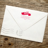 Tampon Auto-encreur Père Noël Retour Adresse Noël