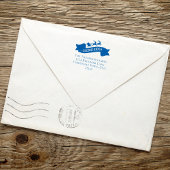 Tampon Auto-encreur Père Noël Retour Adresse Noël