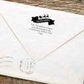 Tampon Auto-encreur Père Noël Retour Adresse Noël