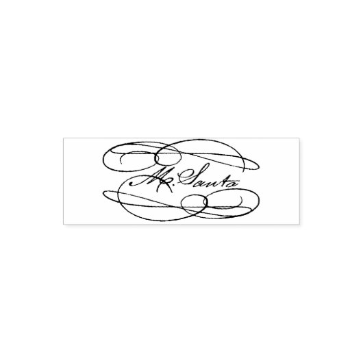 Tampon Auto-encreur Père Noël Signature Noël (Design)