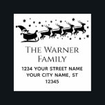 Tampon Auto-encreur Père Noël Sleigh Snow Christmas Nom Adresse de ret<br><div class="desc">Père Noël Sleigh Snowy Christmas Nom Retour Adresse Embosser =======</div>