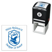 Tampon Auto-encreur Personalized "Badger of Honor" Stamp (En situation)