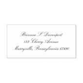 Tampon Auto-encreur Personalized Elegant Calligraphy Script Address (Design)