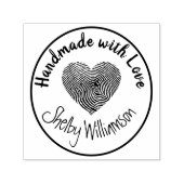 Tampon Auto-encreur Personalized Name Handmade with Love Heart (Design)