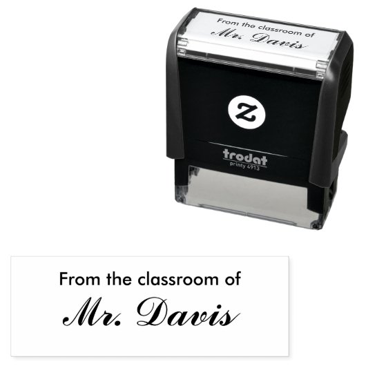 Tampon Auto-encreur Personalized Self-Inking Stamp (En situation)