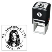 Tampon Auto-encreur Personalized Teacher Stamp With Custom Photo Stamp (En situation)
