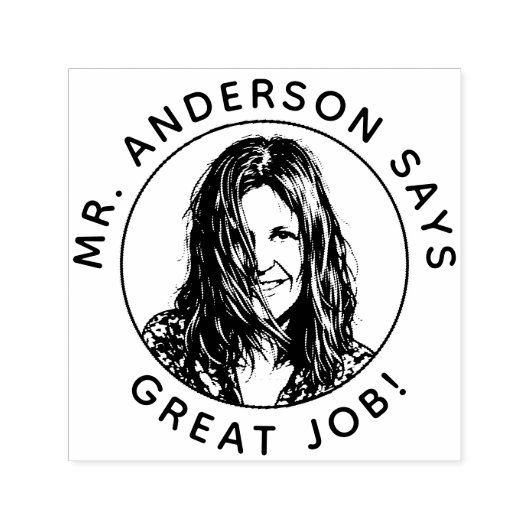 Tampon Auto-encreur Personalized Teacher Stamp With Custom Photo Stamp (Design)