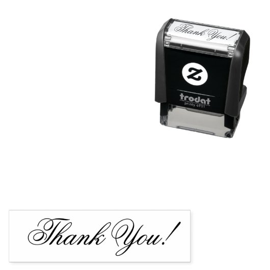 Tampon Auto-encreur Personalized Thank You Self Inking Stamp (En situation)