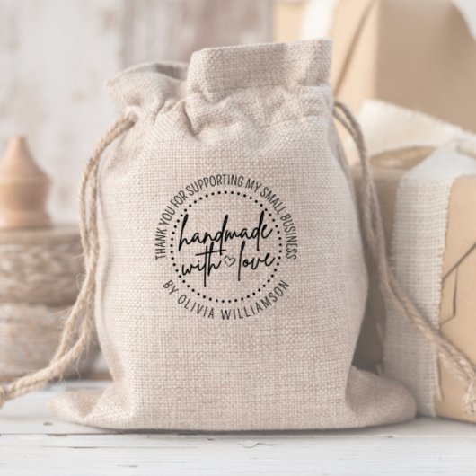 Tampon Auto-encreur Personnalisé Avec Merci D'Amour Petite Entreprise