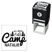 Tampon Auto-encreur Personnalisé Camp Bach Bachelorette Party Custom (En situation)