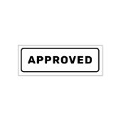 Tampon Auto-encreur Personnalisé Simple Design Noir APPROUVÉ (Design)