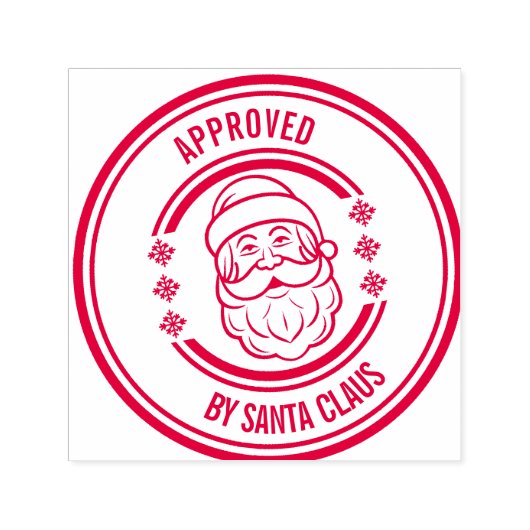Tampon Auto-encreur Personnaliser approuvée par le timbre Père Noël (Design)