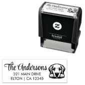 Tampon Auto-encreur Personnaliser Labrador (En situation)