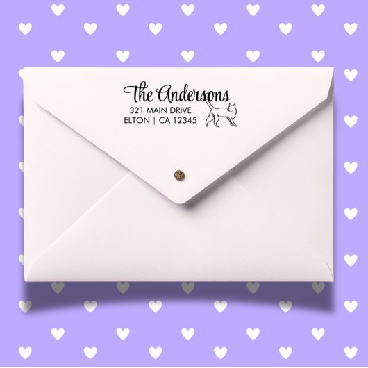 Tampon Auto-encreur Personnaliser l'adresse de retour du script de cha