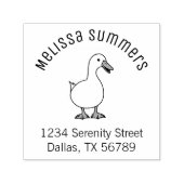 Tampon Auto-encreur Pet Duck Goose Arche Adresse 2 (Design)