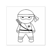 Tampon Auto-encreur Petit guerrier de Ninja Couleur moi (Design)