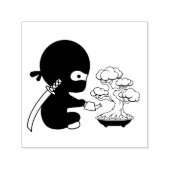 Tampon Auto-encreur Petit Ninja arrosage Bonsai Tree (Design)