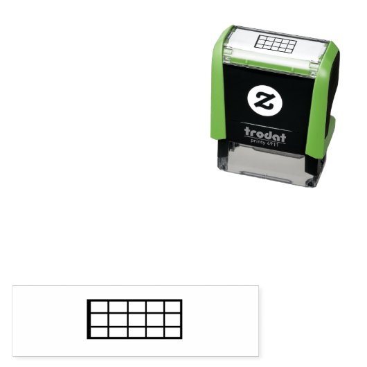 Tampon Auto-encreur Petit Timbre auto-encastrable Ukulele Chord (En situation)