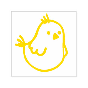 Tampon Auto-encreur Petite poussette de printemps mignonne - Petit ois