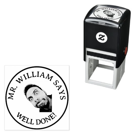 Tampon Auto-encreur Photo de l'enseignant bien fait (En situation)