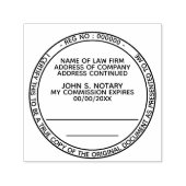 Tampon Auto-encreur Photocopie certifiée conforme notaire de droit pub (Design)