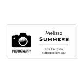 Tampon Auto-encreur Photographie de caméra - Photographe Coordonnées (Design)